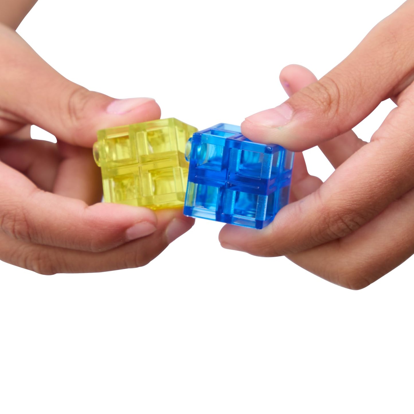 Excellerations Translucent Grid Linking Cubes - 200 Pieces