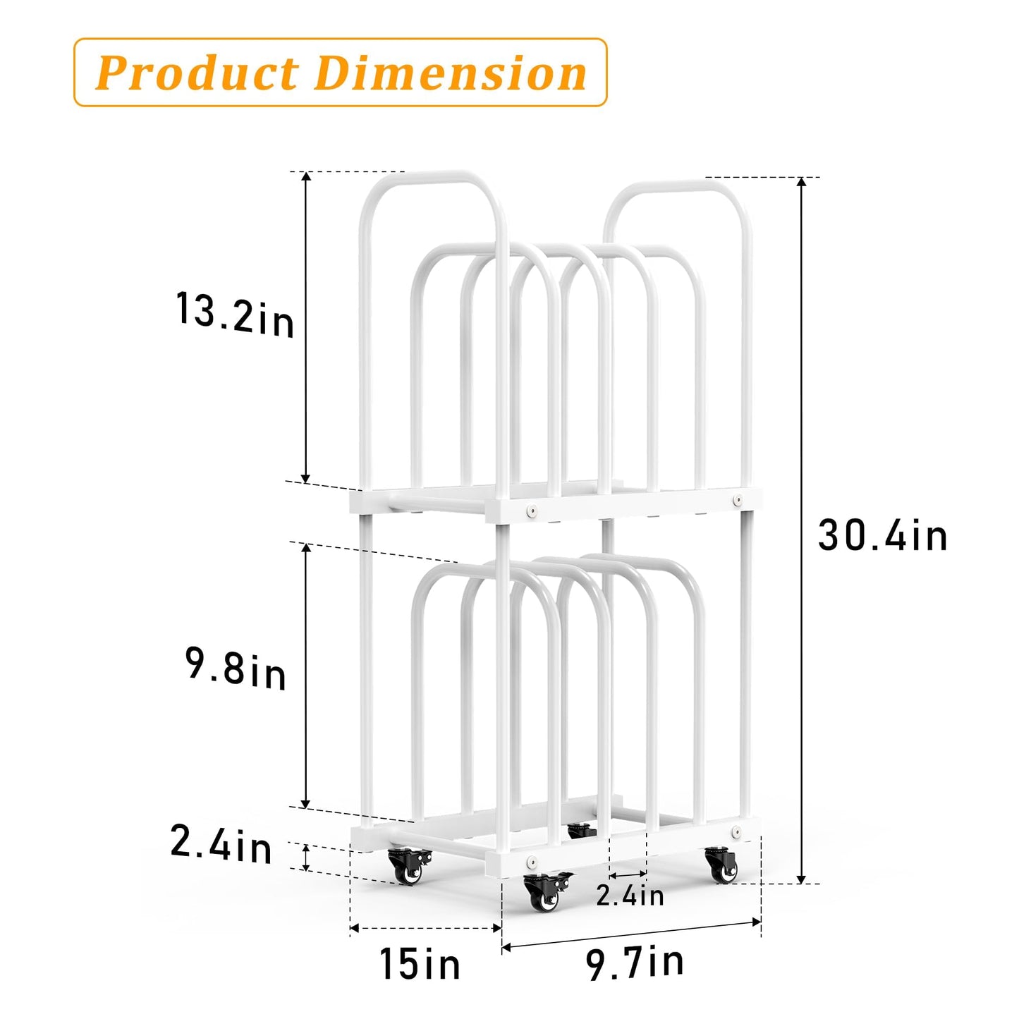 BERPET Art Storage Rack with Wheels, Double-Tier Adjustable Metal Drying & Display Stand for Canvas, Boards, Prints, and Artwork – Heavy-Duty Mobile Organizer for Studio, Classroom