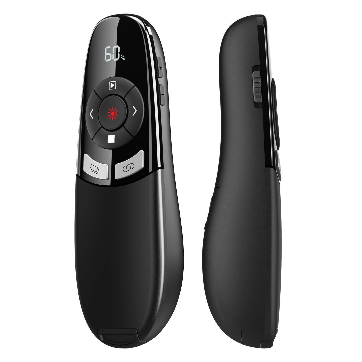 USB Type C Presentation Clicker with Battery & Timer Display, Wireless Presenter Remote PowerPoint Clikcer for Mac Computer