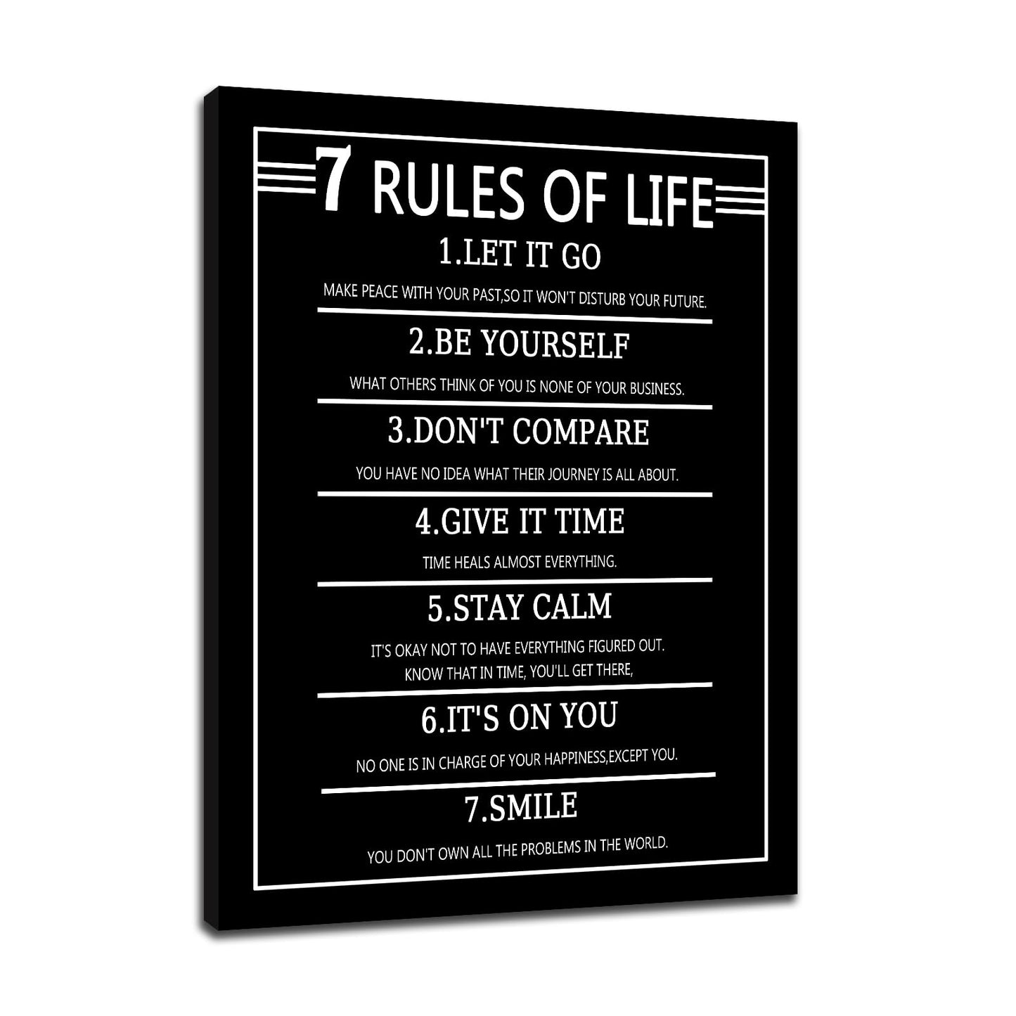 Motivational Canvas Wall Art Home Decor Inspirational Entrepreneur Quotes Poster Print Modern Positive Theme Painting Artwork for Teens Room Office Bedroom Wall Picture Ready to Hang [18''Wx24''H]