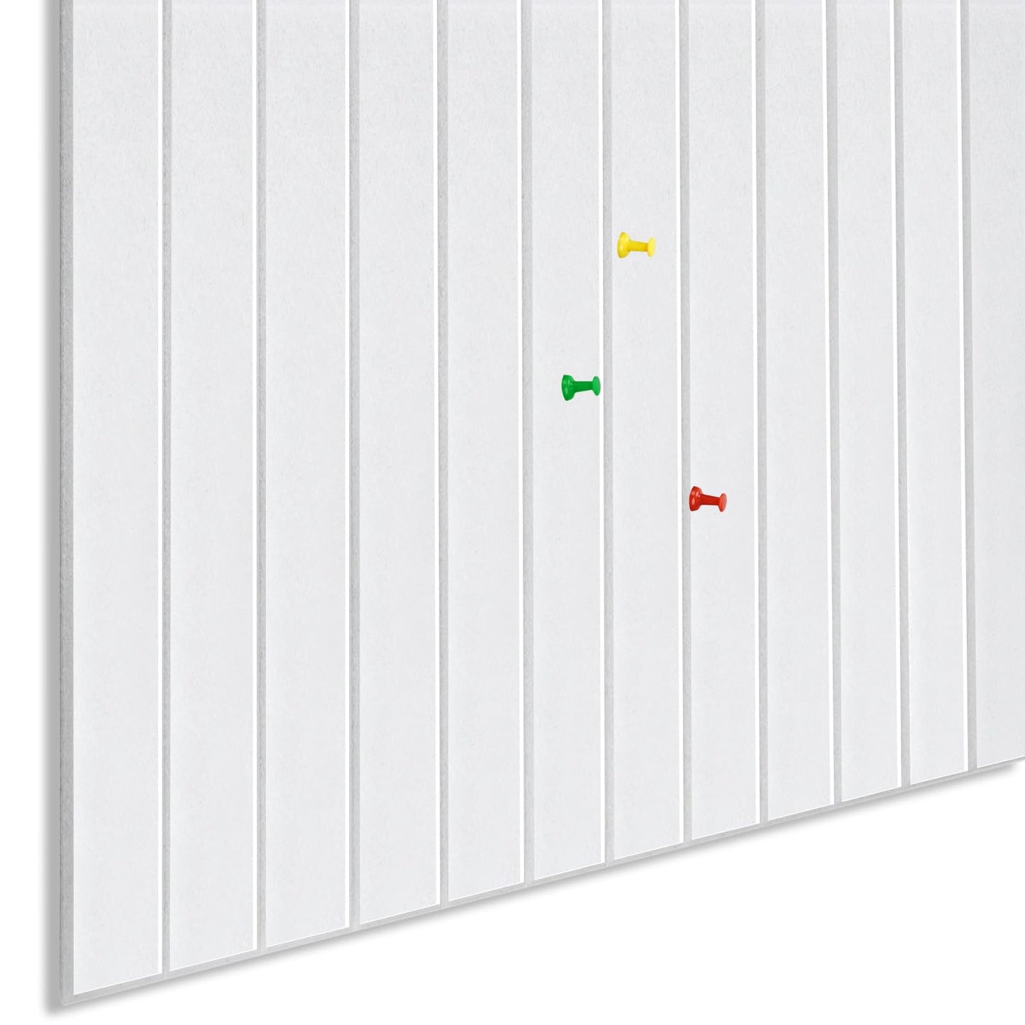 Large Cork Board Alternative 48" X 36" Bulletin Board - 12 Pack Removable Felt Wall Tiles, Cork Wall Tiles Bulletin Board Home Office Essentials - Warm White