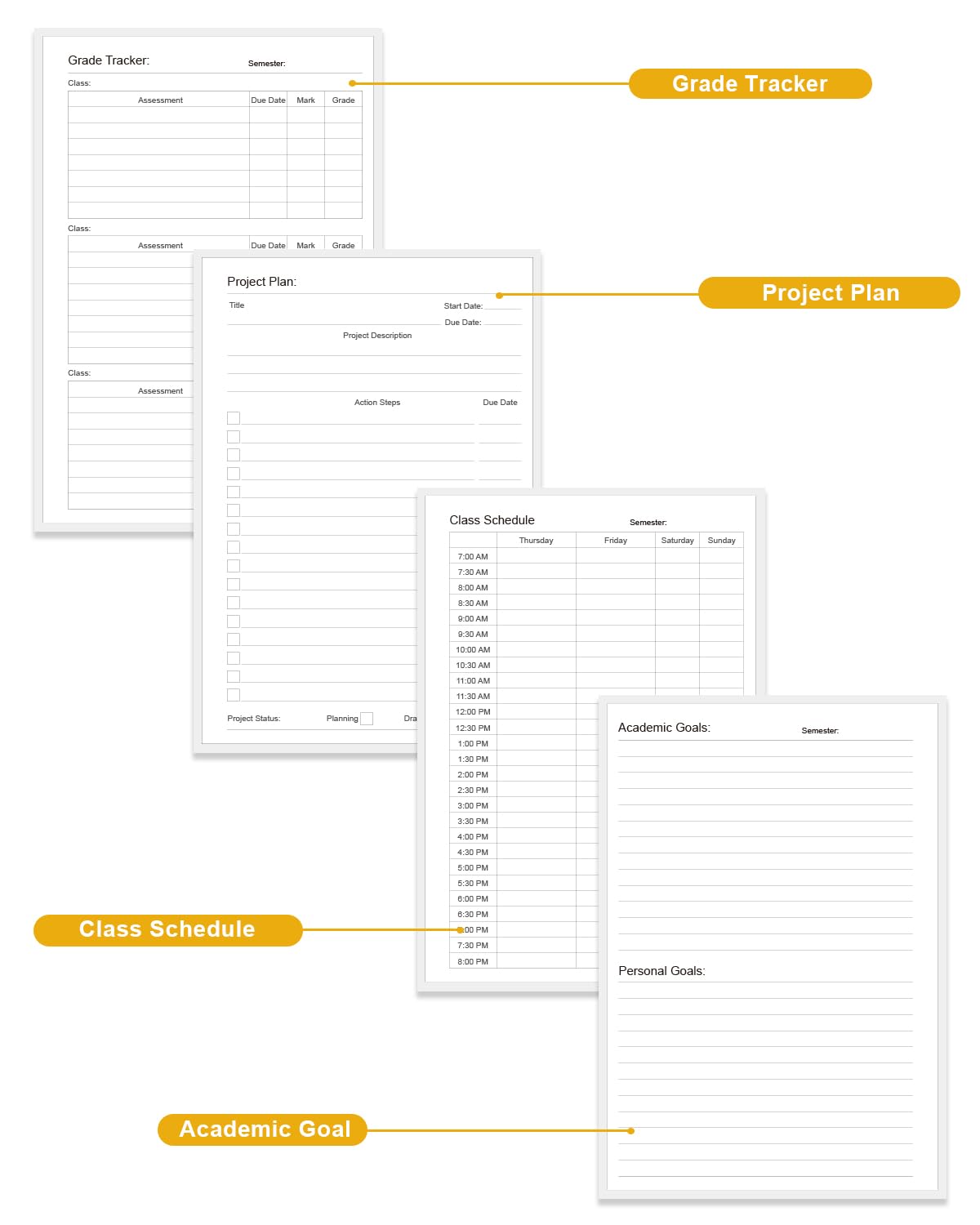 Academic Planner for 2026-2027 or Anytime – 5.8" x 8.5" Undated Weekly Student Planner For Homeschool, High School, College & Nursing Students, 200 Pages, Crushed Flower