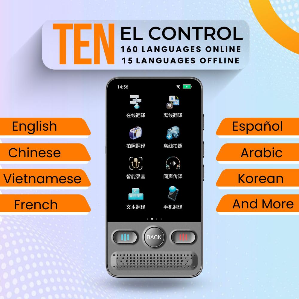 Language Translator Device, Voice/Text Bidirection Word Translator, 138 Languages Online/Offline Translator For business And Learning