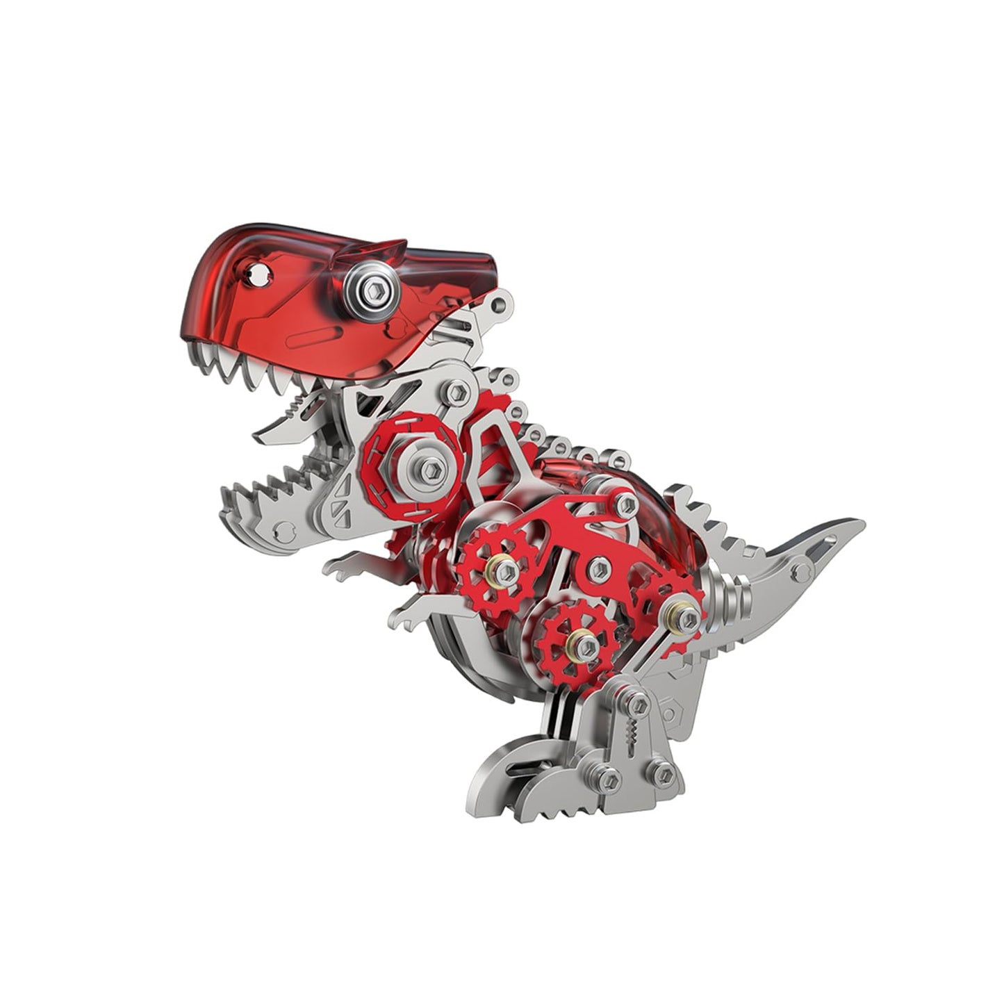 3D Metal Puzzles for Adults,3D Metal Model Kits Mechanical Dinosaur Model Tyrannosaurus Rex,Steel 3D Puzzles Stainless Steel Ornaments for Adults Home Decor Art Craft Gifts Toys.