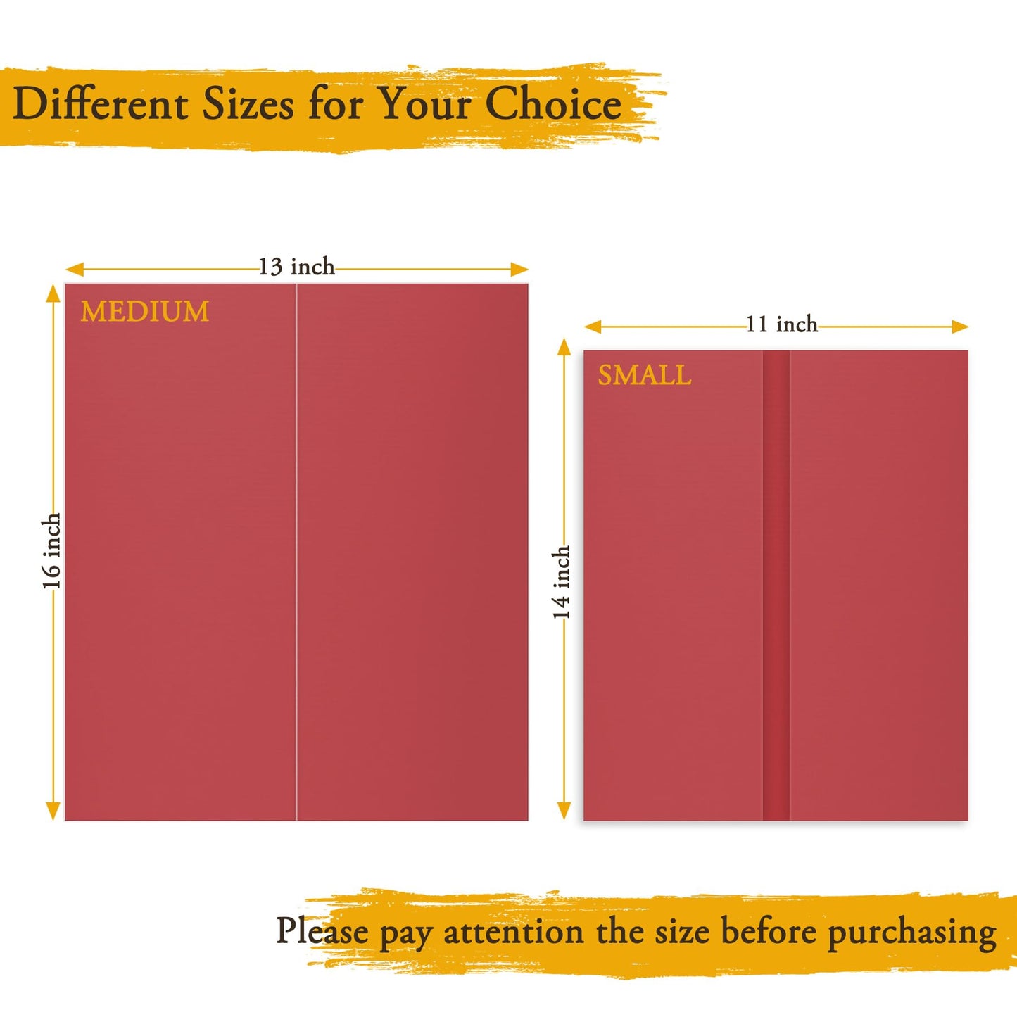 AKONEGE 4PCS Medium Trifold Poster Board 26" x 16" Red Tri Fold Presentation Boards, Corrugated Cardboard Picture/Project Display Boards for Event, Exhibition, Business, School Project, Science Fair