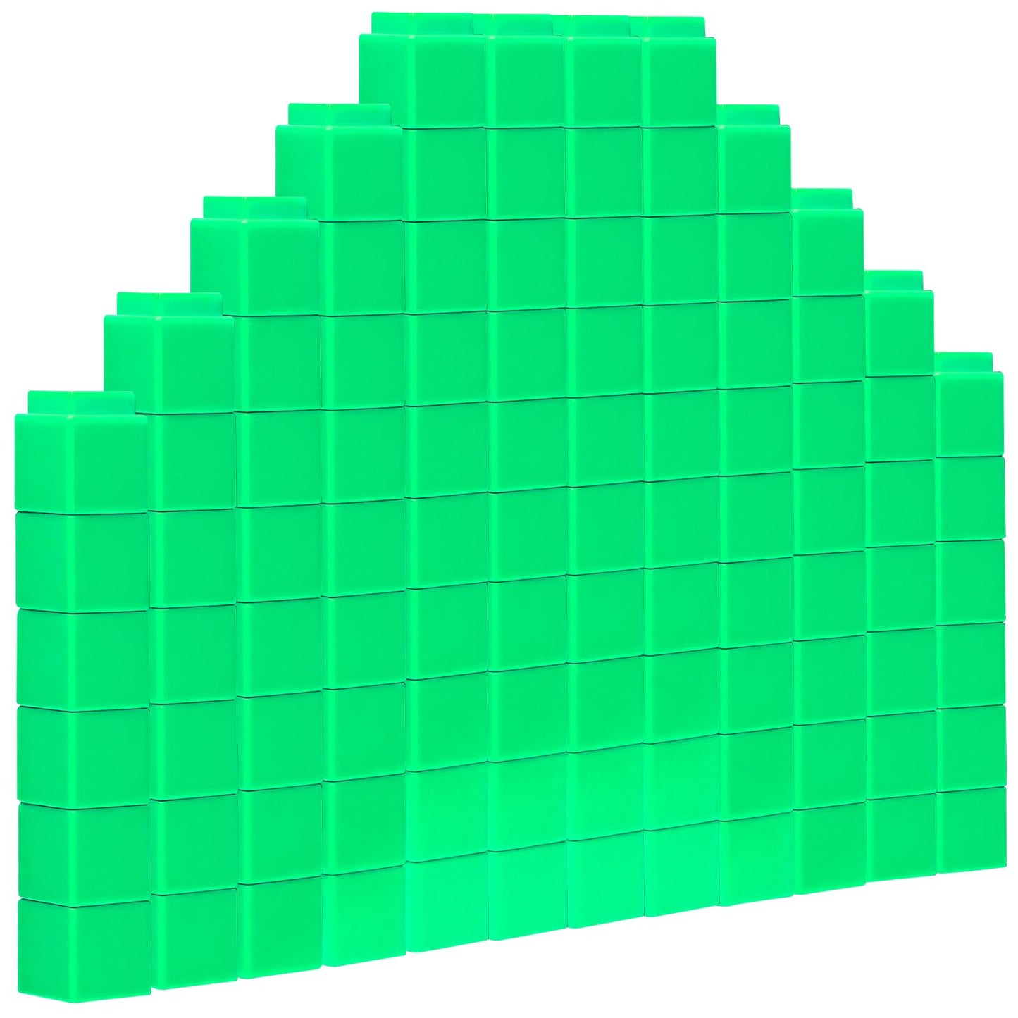200 Pcs Green Linking Cubes for Math Counting Cubes Manipulatives Plastic Counting Block Manipulative Classroom Learning Supplies for Educational Preschool Activities Boy Girl (Green)