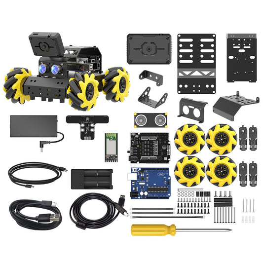 LewanSoul Robotic Kit for Arduino Robot Car AI Camera Vision Recognition Target Tracking Obstacle Avoidance, Programmable STEM Robot Gift for Ages 12 14 16+, Camera Robot Kit, miniAuto Standard Kit