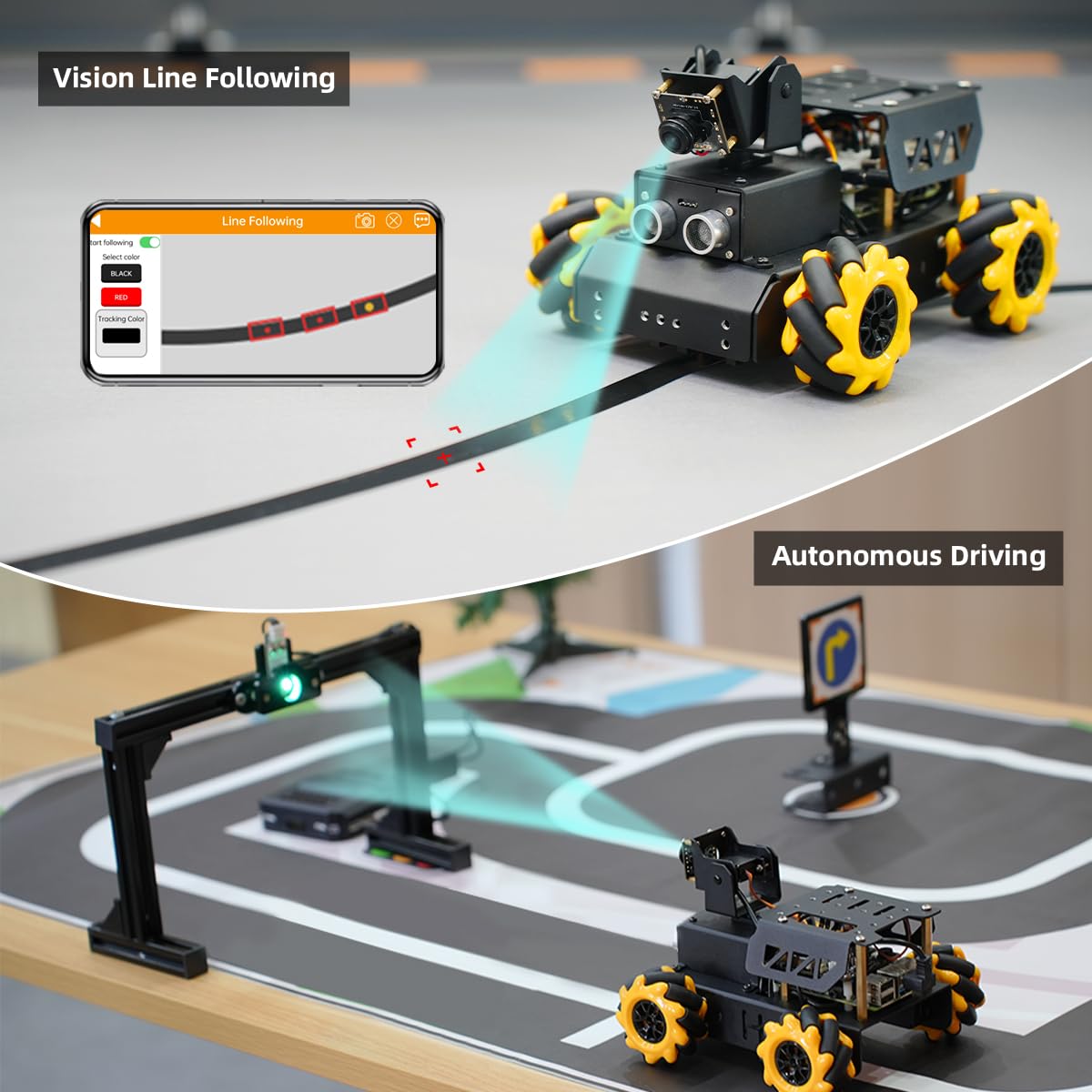 TurboPi Robot Car for RaspberryPi Large AI Model ChatGPT Vision Voice Scene Understanding Obstacle Avoidance Programmable Robotic Kit for Adult, Support Python Linux, Advanced Kit & RPi5 8GB