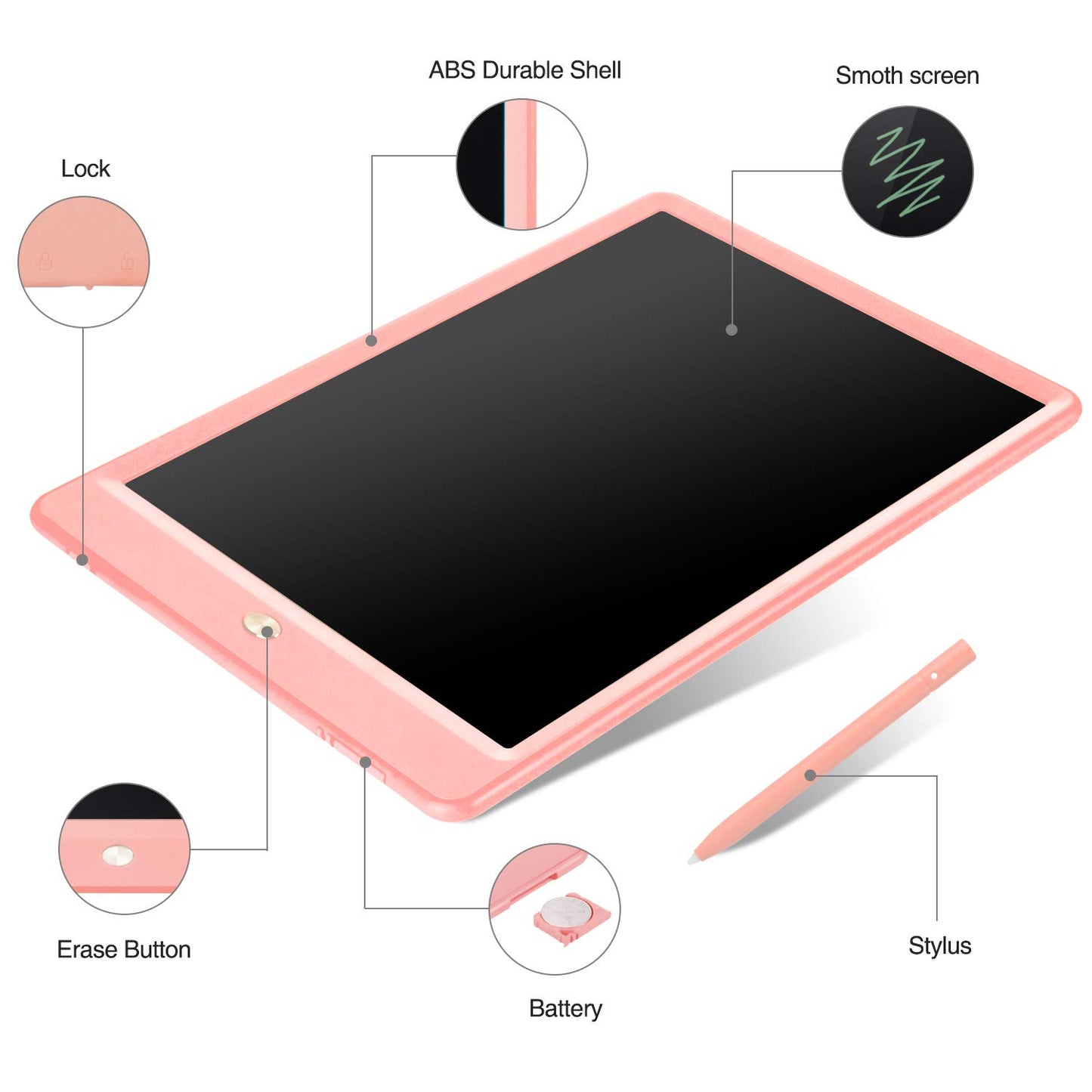 2 Pack LCD Writing Tablet for Kids Doodle Board 10 Inch, Electronic Drawing Tablet Drawing Pads, LEYAOYAO Drawing Board Learning Educational Toddler Toy - Gift for 3-6 Years Old Boys Girls