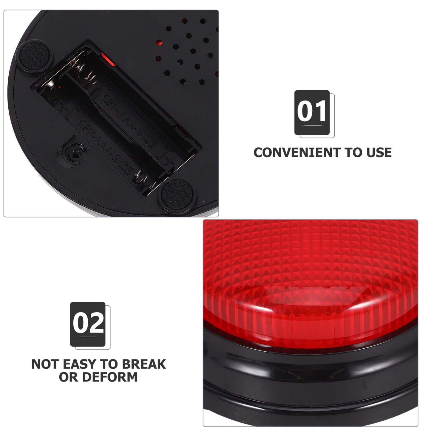 Gatuida Buzzers for Trivia Games: Buzzers with Lights and Sound, Game Buzzers for Classroom Quizzes Party, Answer Buzzers for Adults and Teacher Supplies