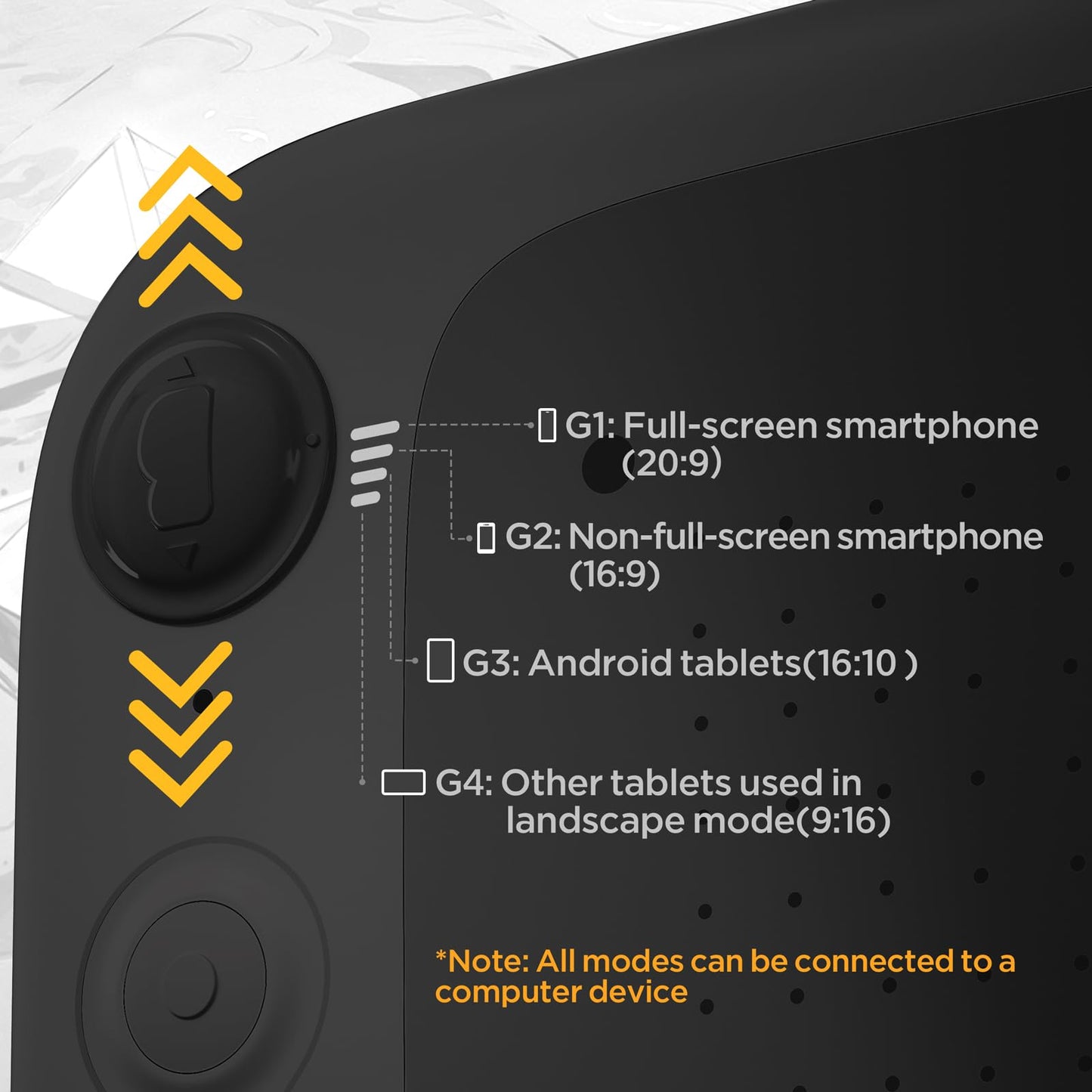 UGEE Q6 6.5x4 inch Drawing Tablet for Android Phone with 6 Hot Keys,Graphic Tablet Adjustable Drawing Mode Writing Tablet Mobile Drawing/Online Class/Office Notes Compatible with Mac/Windows/Chrome
