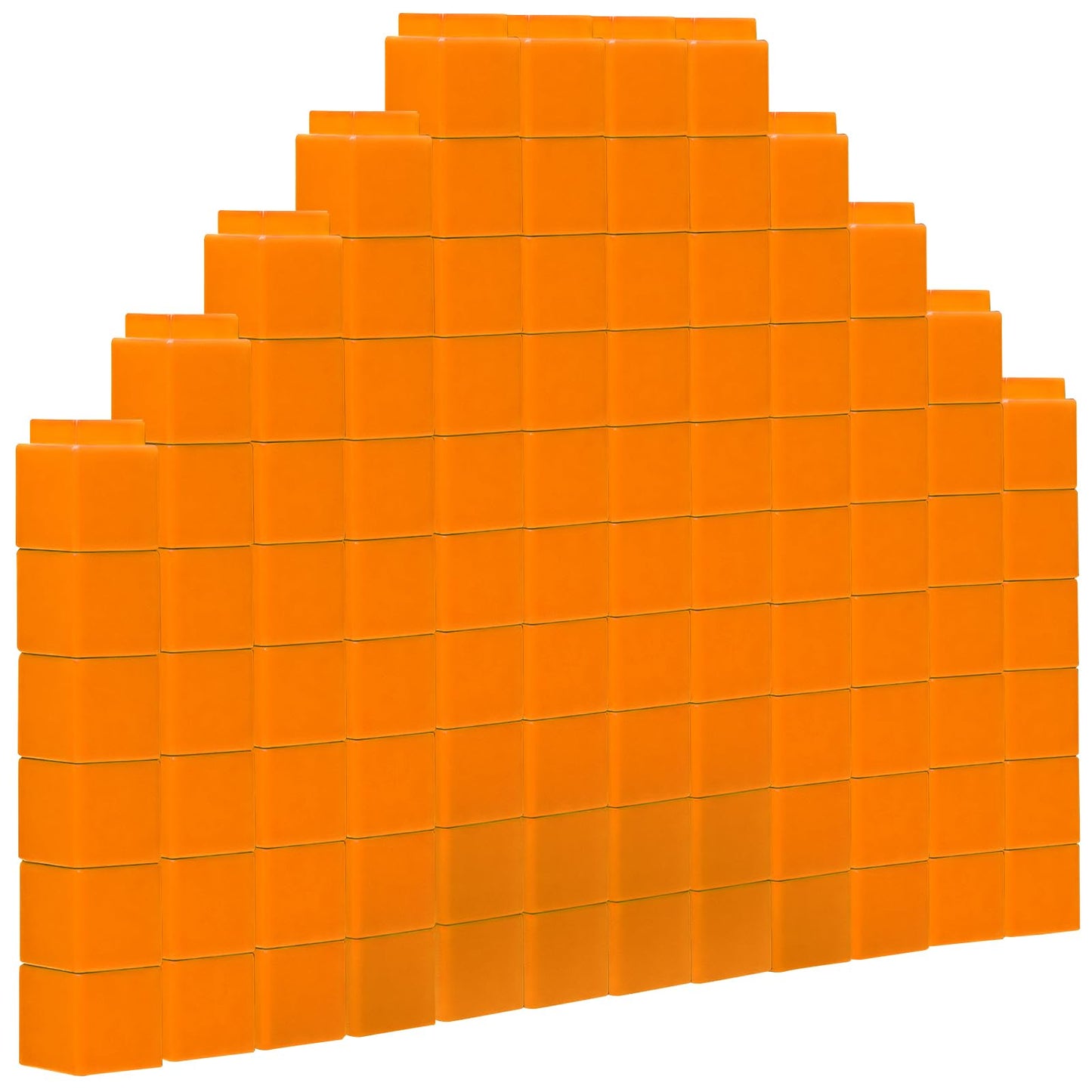100 Pcs Orange Linking Cubes for Math Counting Cubes Manipulatives Plastic Counting Block Manipulative Classroom Learning Supplies for Educational Preschool Activities Boy Girl (Orange)