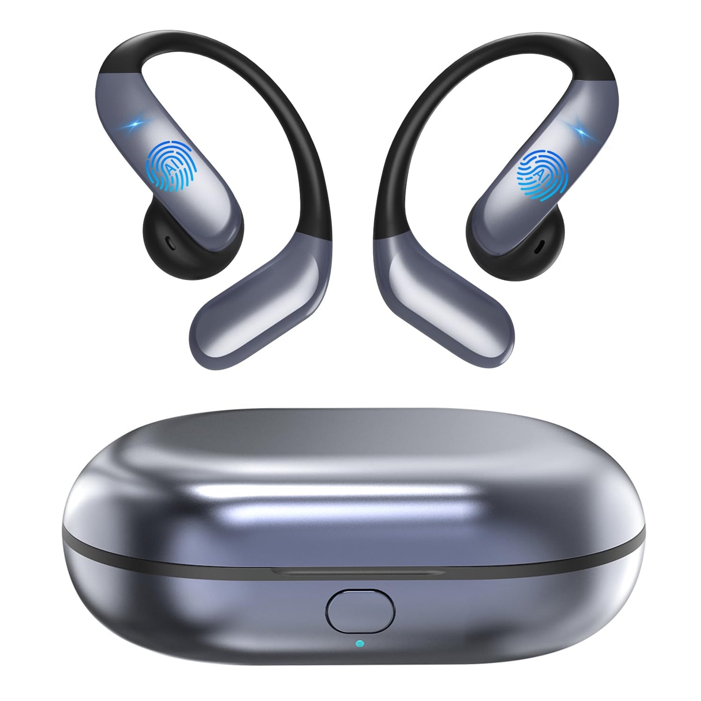 bluemaison Real-Time Translation Earbuds, 198+ Languages Two-Way Translator, Audifonos Traductores Inglés Español, 4-in-1 Translating Headphones for Travel, Business & Learning - Space Grey
