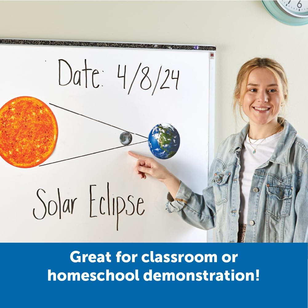 Learning Resources Giant Magnetic Solar System - STEM Planets, Earth and Sun Model, Astronomy Gifts, Montessori Science, Teacher Supplies, Space Classroom Must Haves, Educational Activity