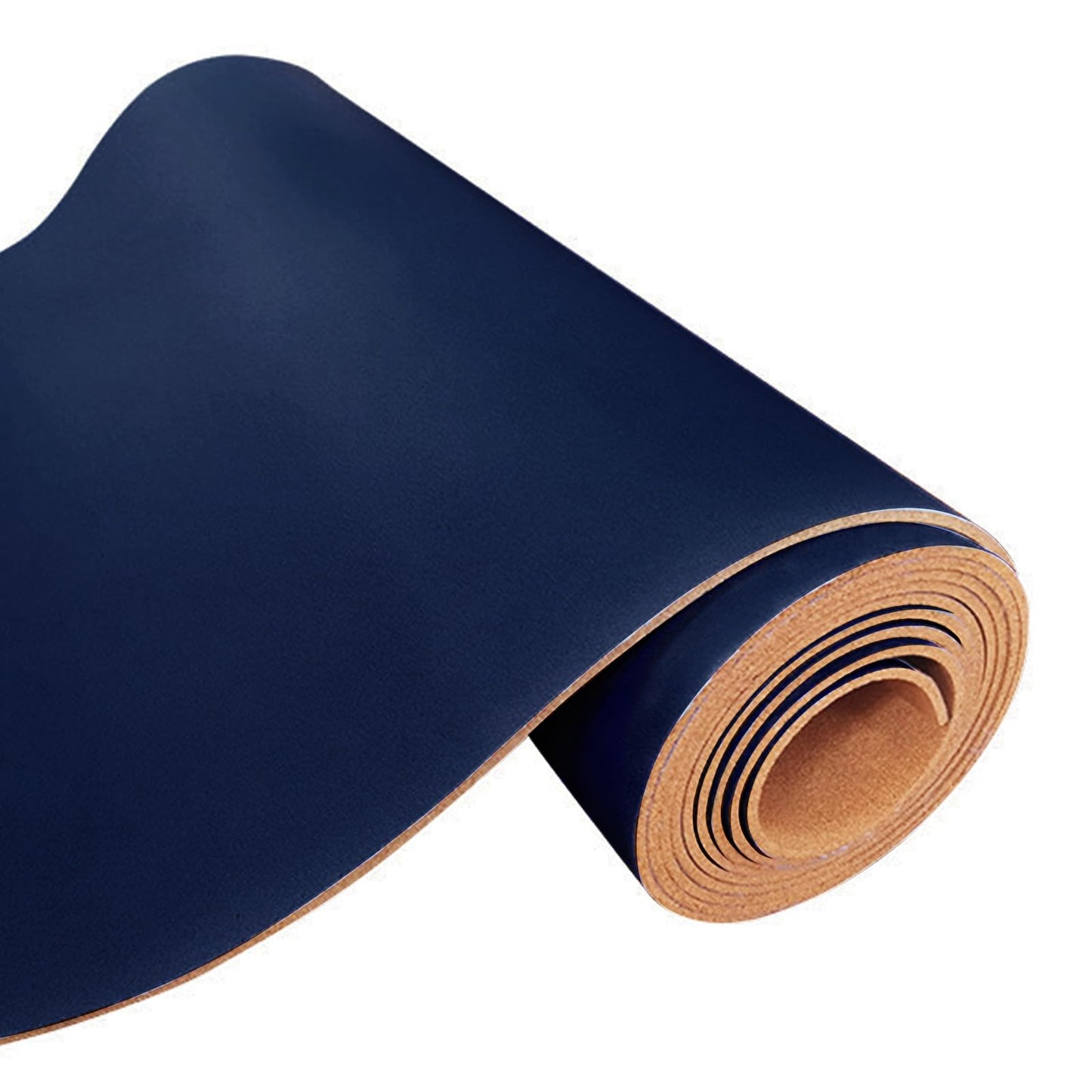 96"x48" Cork Board Roll with Linen Dark Blue - 1/4" Thick 4'x8' Frameless Natural Corkboard for Walls Pictures Photo Vision Prayer, ZHIDIAN Large Decorative Bulletin Board for Home Office School
