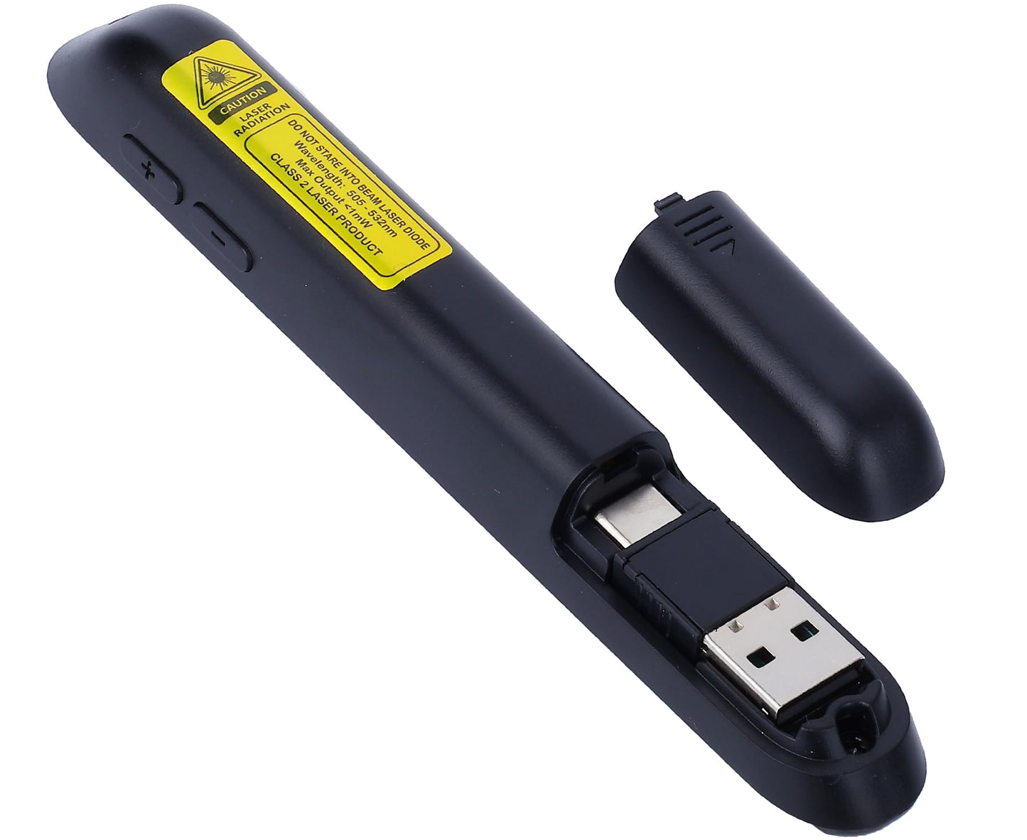 TITIANCOOL Wireless Presenter Remote with Green Light, Rechargeable PowerPoint Clicker for Mac Windows PC, 2.4GHz USB & Bluetooth, 656ft Range