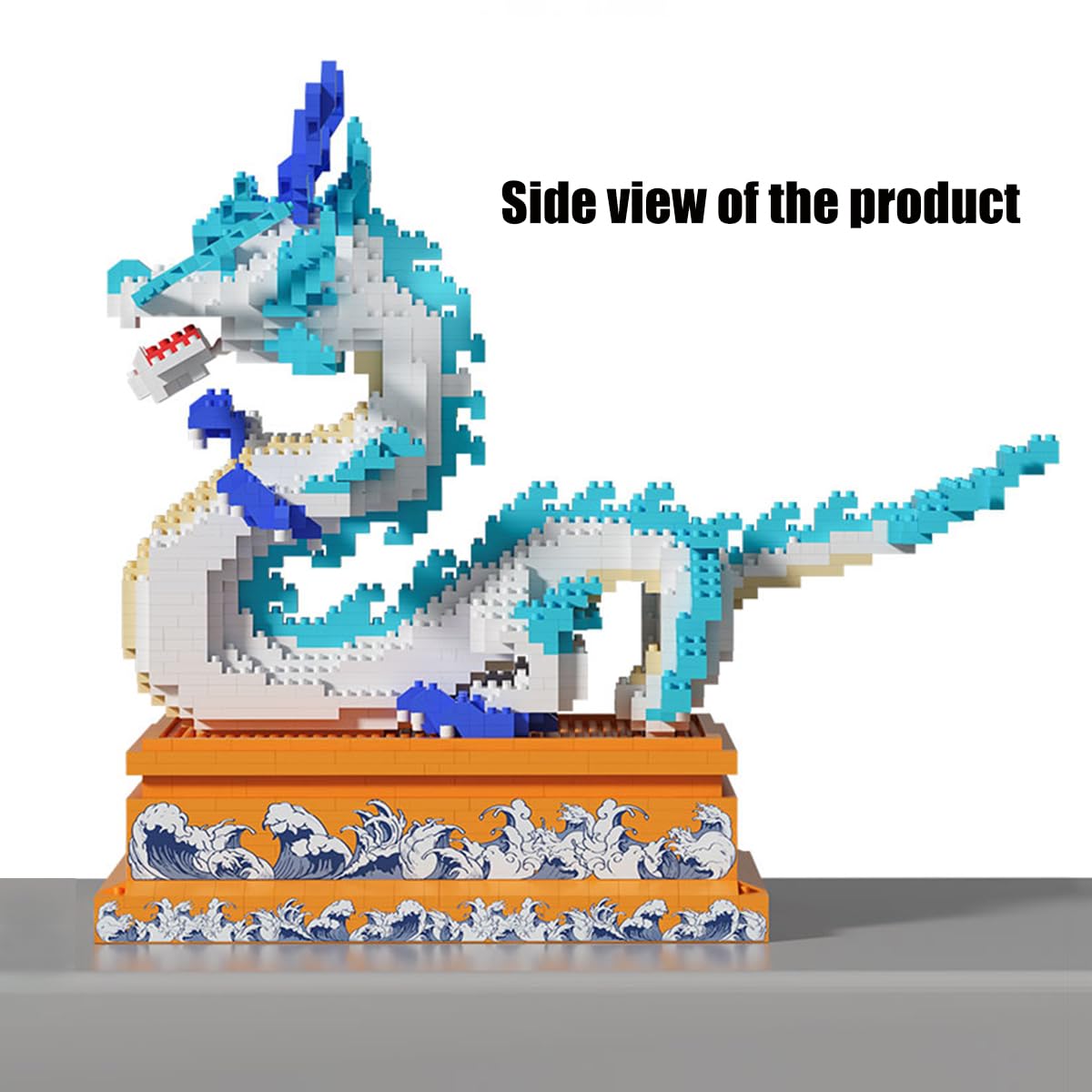 HONLANCH Dragon Series Auspicious Lucky Dragon Micro Building Blocks Set (2020Pieces,Base with Storage Function)-Toys Gifts for Kid and Adult