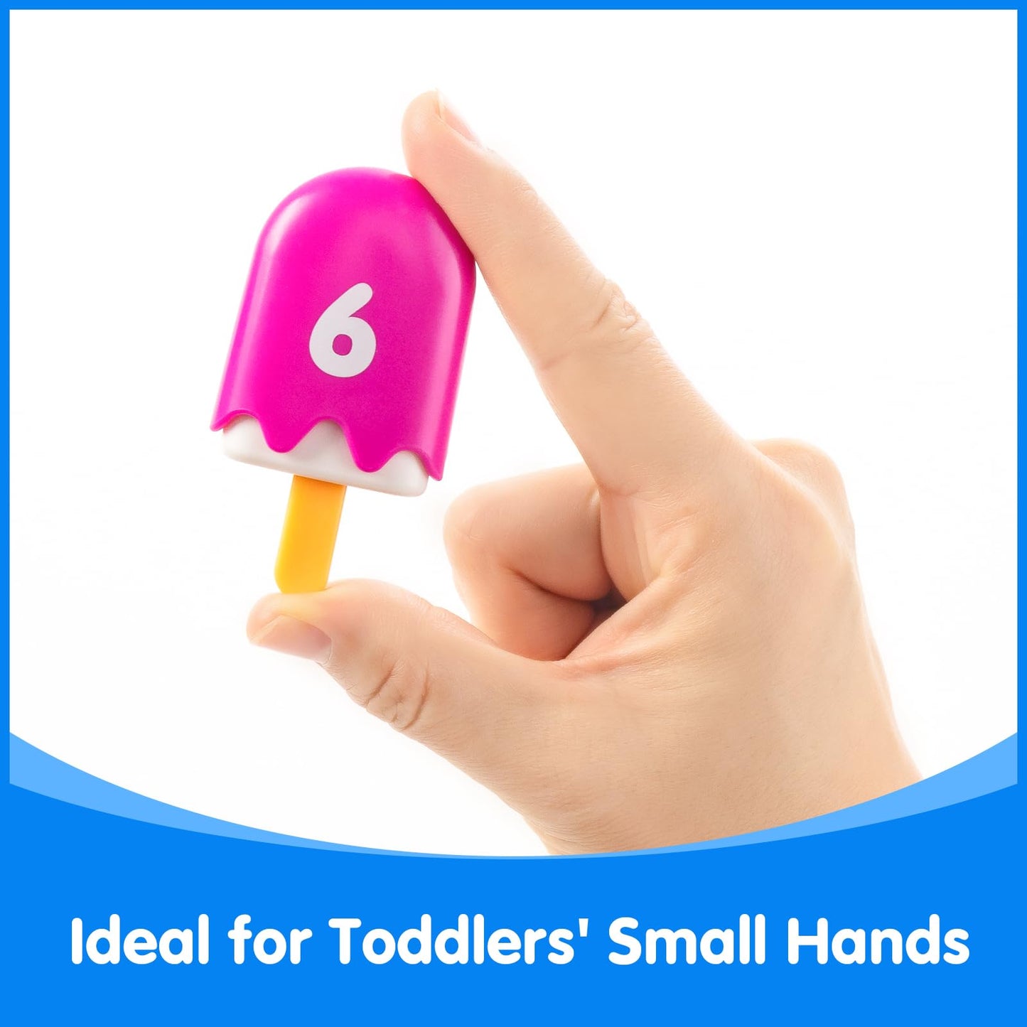 Odoorgames Numbers 1-20 Popsicles – Fun Number Toys for Kids Ages 3-5, Learning Numbers & Words for Toddlers, Preschool Number Recognition Games