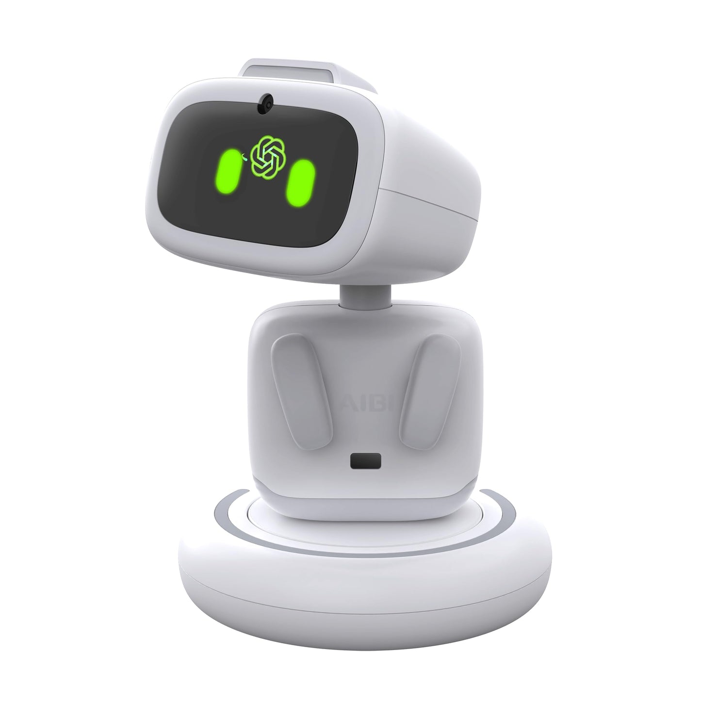Aibi Pocket Pet - Wearable Robot | ChatGPT Powered AI Companion with Voice Commands, Emotional Interaction, Singing & Dancing | Magnetically Attaches to Anywhere | Ultra Portable