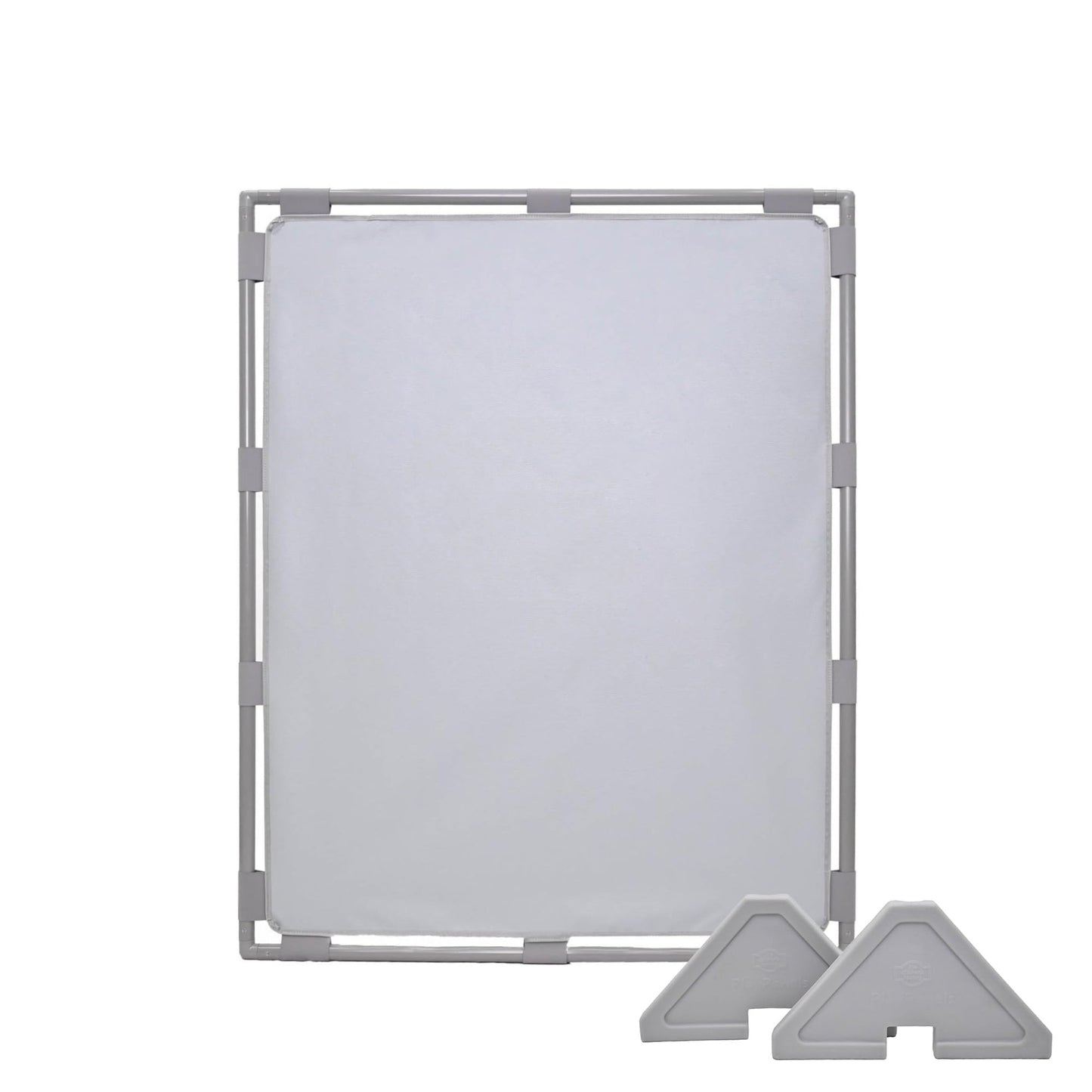 Children's Factory Big Screen PlayPanel, Kids Room Divider, Classroom Privacy Screen, Cantilever Feet Included, Fog Blue