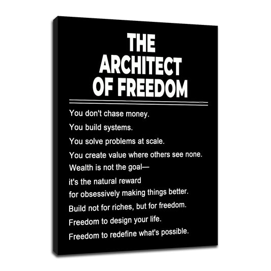 Inspirational Office Wall Art Classroom Motivational Wall Decor Office Poster Canvas Prints Affirmation Picture Painting Artwork for Modern Home Living Room Gym Stretched and Framed [18''Wx24''H]
