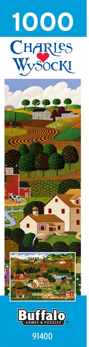 Buffalo Games Charles Wysocki - Old Homestead - 1000 Piece Jigsaw Puzzle - 26.75 x 19.75 in - Puzzles for Adults 1000 Pieces - Full Color Poster Included - Relaxing Screen Free Activity