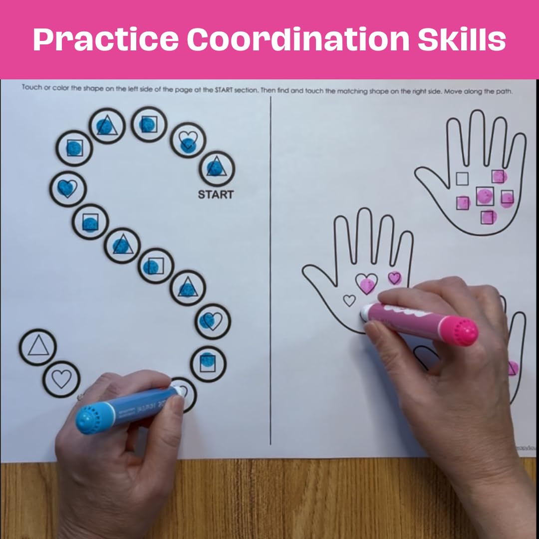 Building Brain Bridges Activity Mats - 20 Educational Worksheets ADHD Occupational Therapy Focus