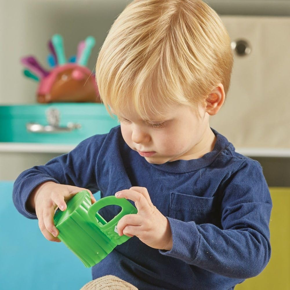 Learning Resources Peekaboo Learning Jungle Toddler - 10 Pieces, Ages 18 Months +, Toddler Montessori Toys, Stacking Shape, Sorting and Matching Skill, Educational Games