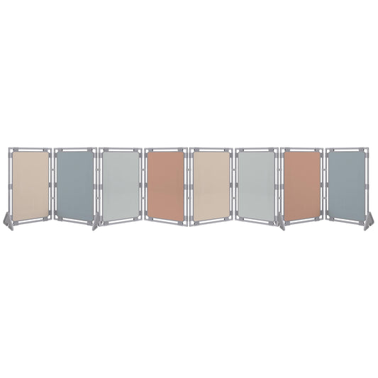 Children's Factory Rectangle PlayPanel Set - 8, Kids Room Divider Panel, Classroom Partition, Free-Standing Screen for Daycare or Preschool, Cantilever Feet Included, Elements