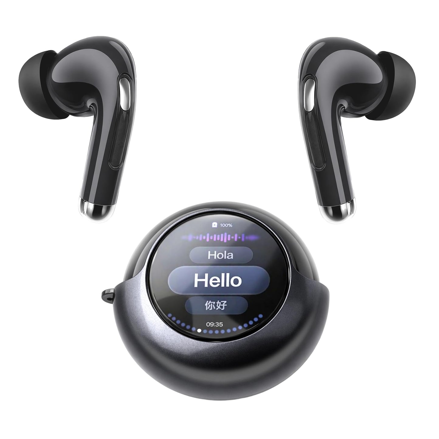 AI Translation Earbuds Real Time, 157 Languages 2-Way Translator Earbuds with Call Translation, 3-in-1 Interpreter, 40H Playtime, Audifonos Traductores Inglés Español for Travel Business Learning