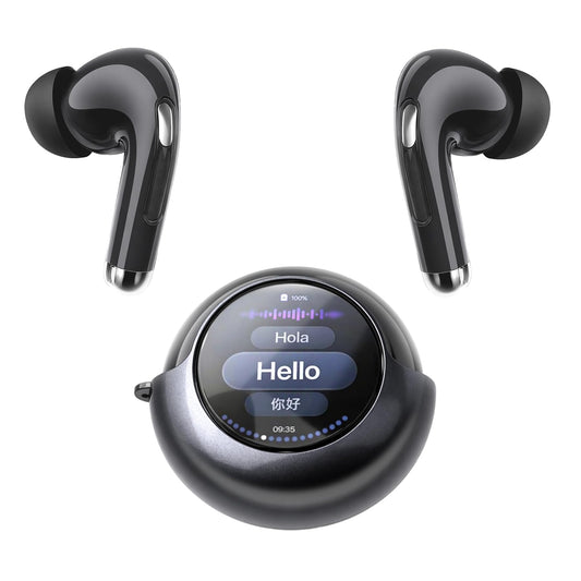 AI Translation Earbuds Real Time, 157 Languages 2-Way Translator Earbuds with Call Translation, 3-in-1 Interpreter, 40H Playtime, Audifonos Traductores Inglés Español for Travel Business Learning