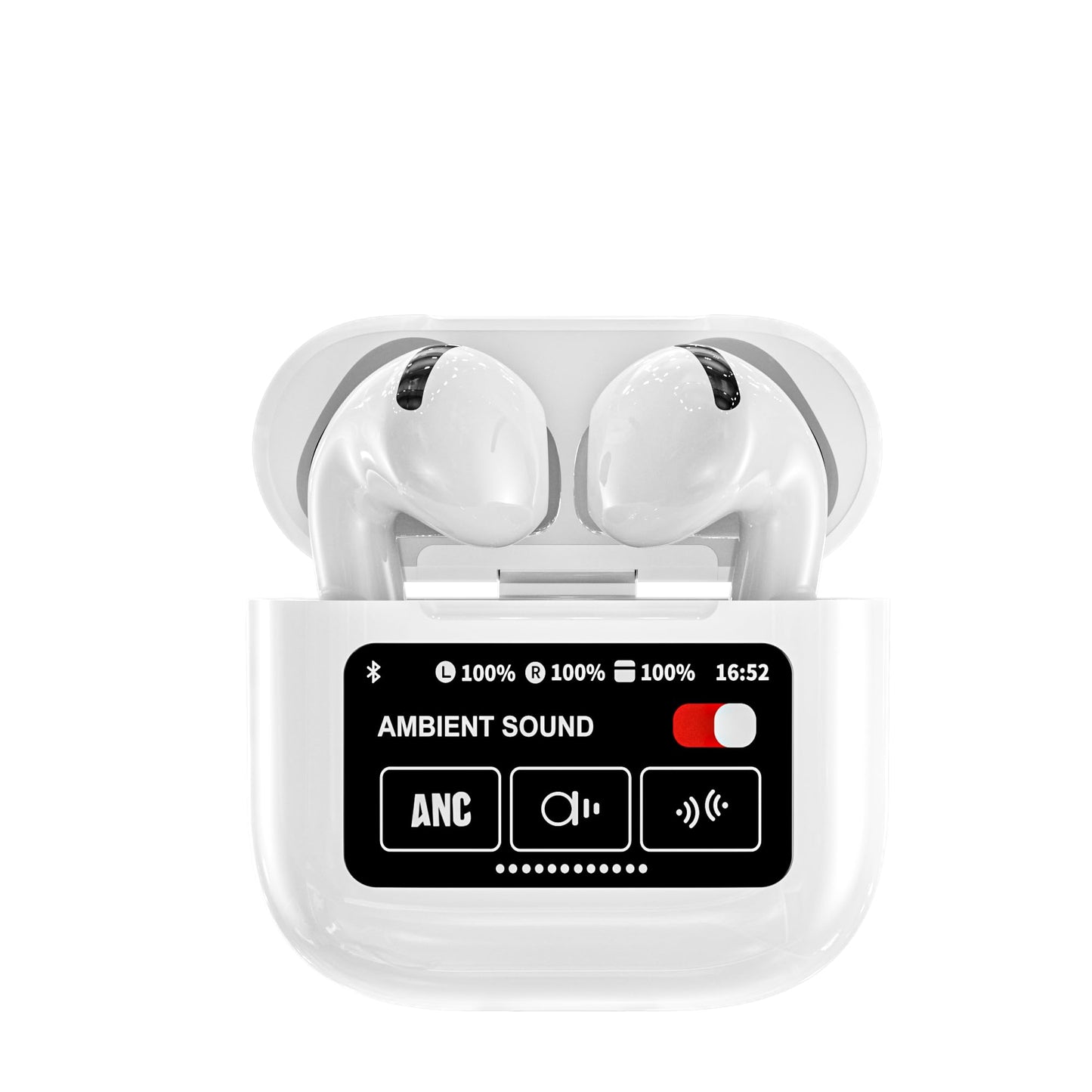TEEPOCH AI Language Translator Earbuds,OWS Real-Time 4-in-1 Translation Earbuds 144 Languages & Accents, Bluetooth 5.4 Translation Device for Travel/Business/Learning (White+Black)