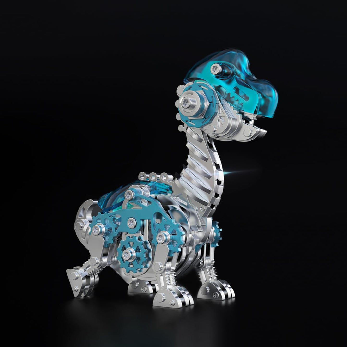 3D Metal Puzzles for Adults,3D Metal Model Kits Mechanical Dinosaur Model Brachiosaurus,Steel 3D Puzzles Stainless Steel Ornaments for Adults Home Decor Art Craft Gifts Toys.