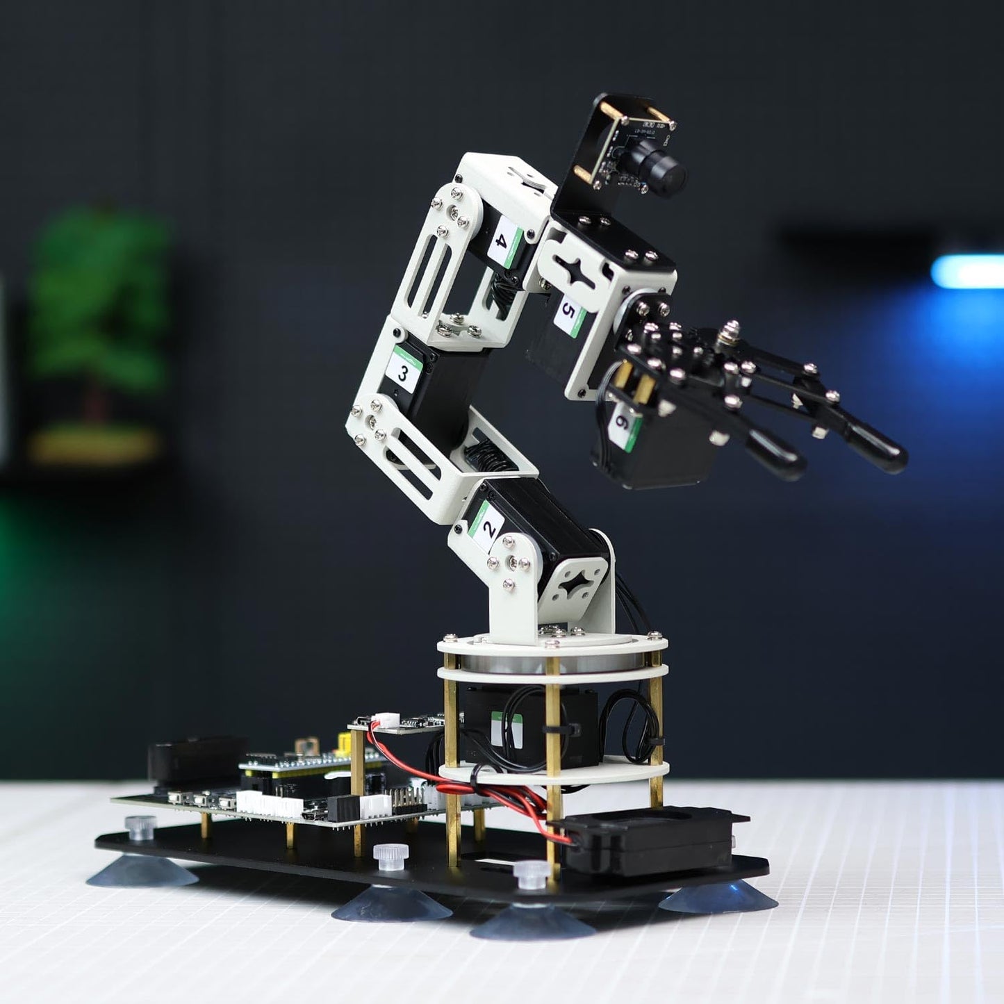 Yahboom ROS2 6DOF Robotic Arm Embodied Intelligence, 3D Spatial Recognition, Virtual Machine PC Control, AI Large Model Voice Module