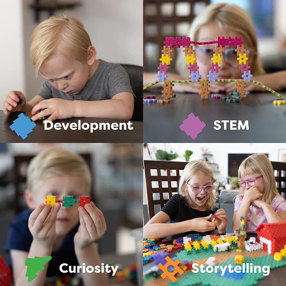 Incredibly Interconnectable Toys KADU Taffy 250 Piece Set - STEM/STEAM Building + Construction Toy, for Open + Imaginative Play