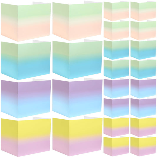 SATINIOR 24 Pcs Privacy Folders for Students, Desk Dividers for Classroom Testing, Student Privacy Boards Classroom Must Have, 12 Colors Study Panel for School Teacher Supplies(Macaron Style)