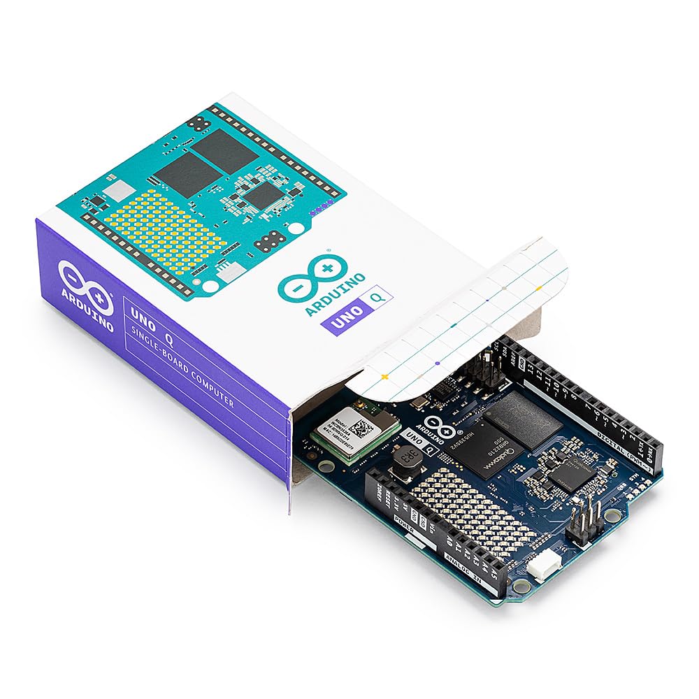 Arduino® UNO™ Q 4GB [ABX00173]- Hybrid Board, Qualcomm Dragonwing QRB2210 microprocessor (MPU) & STM32U585 Microcontroller(MCU), AI Vision, Voice, IoT, Robotics, Linux Debian OS, Wi-Fi 5, USB-C