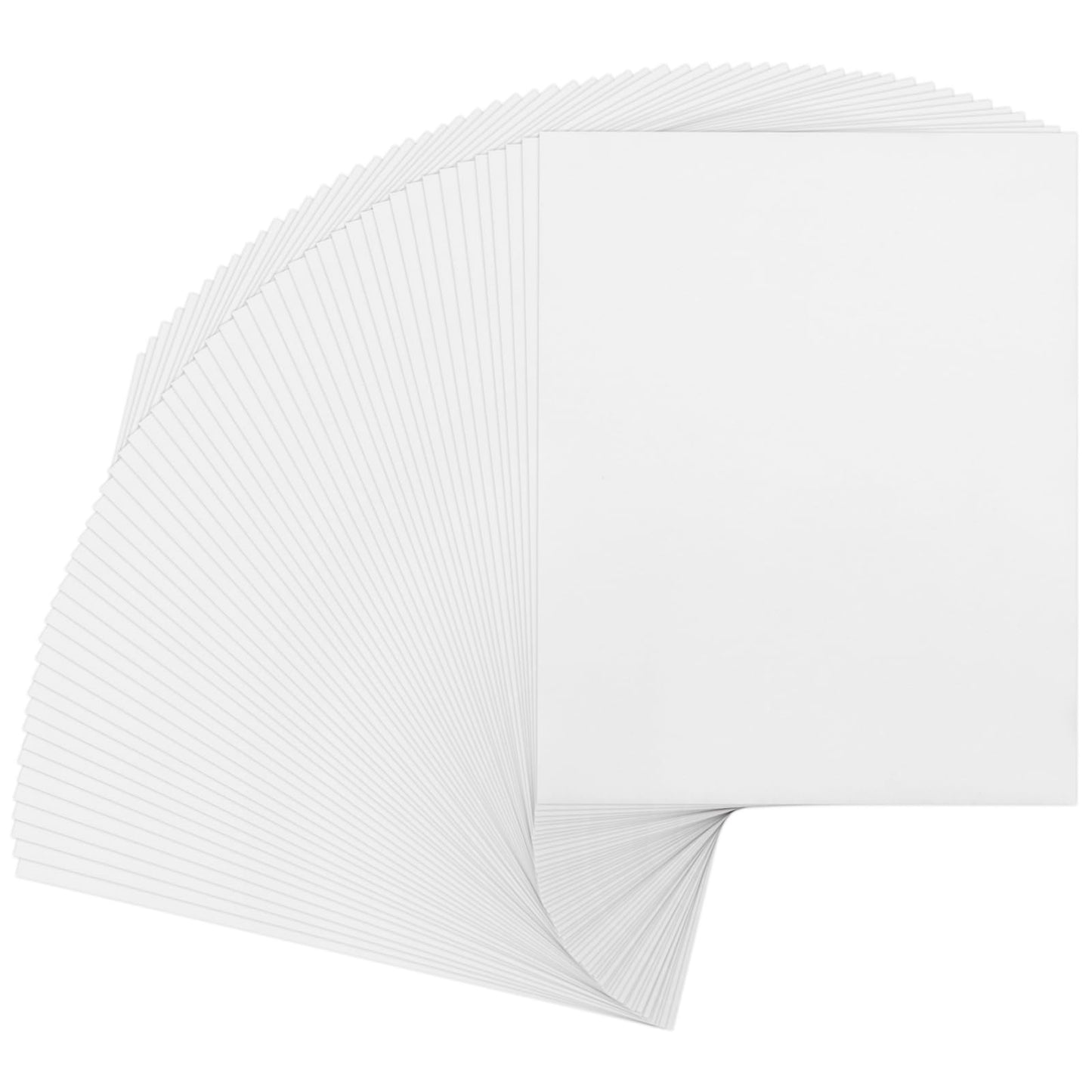 50 PCS Foam Boards, 8 x 10 Inches Foam Core Backing Board, 1/8 Inches Thickness Foam Boards for Projects Presentation Board for School Crafts Office Art Projects