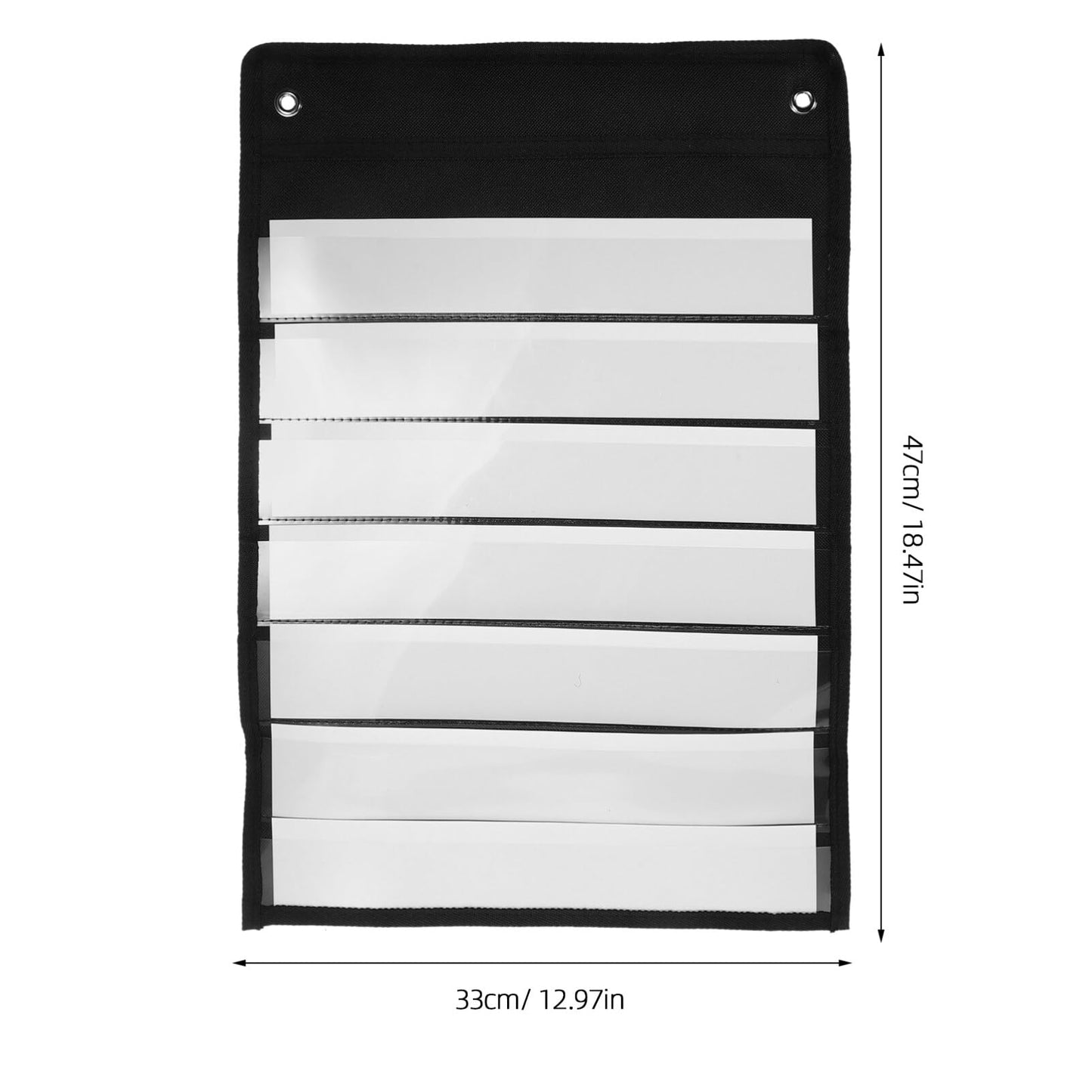 DIYEAH 1 Pocket Chart with 10 Dry Erase Cards Classroom Pocket Chart Scheduling Pocket Chart for Daily Schedule Activities Class Demonstrations Black