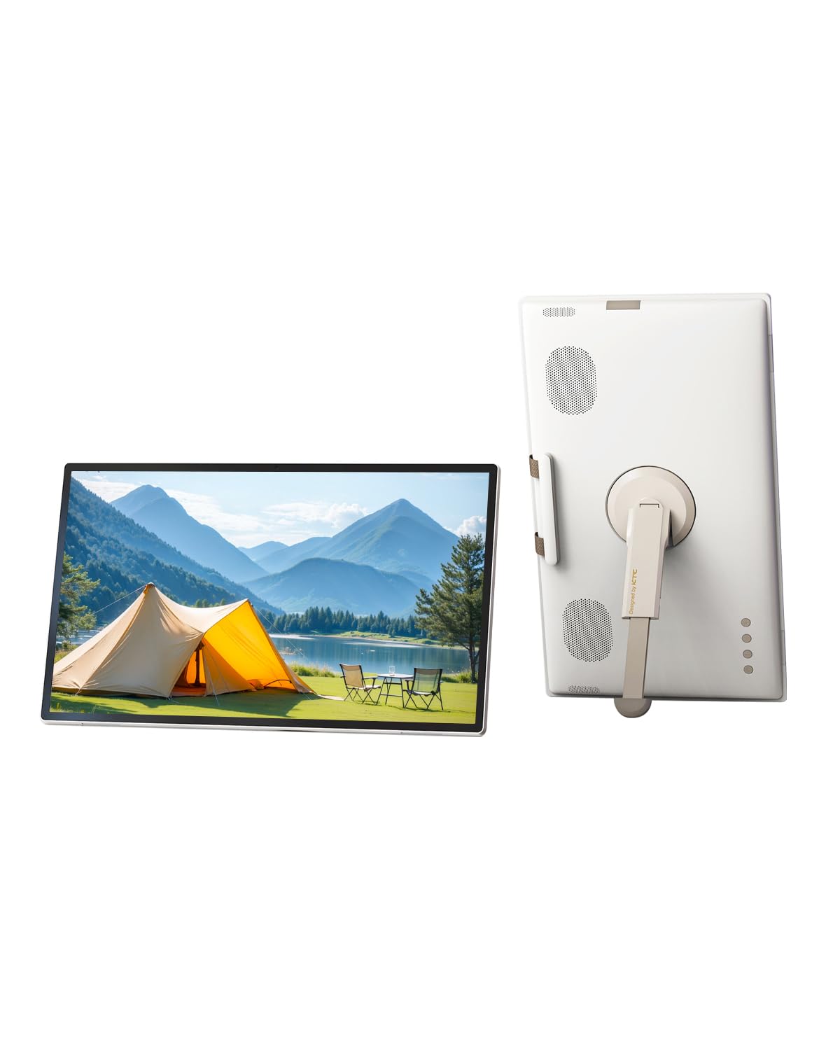 KTC 25 Inch MEGAPAD Portable TV Tablet - Smart Touch Screen Monitor 1080P, Android 14, EDLA-Certificated, 8G+128G Storage, Built-in Camera and Battery for Outdoor Camping Travel, Remote Control, A25Q5