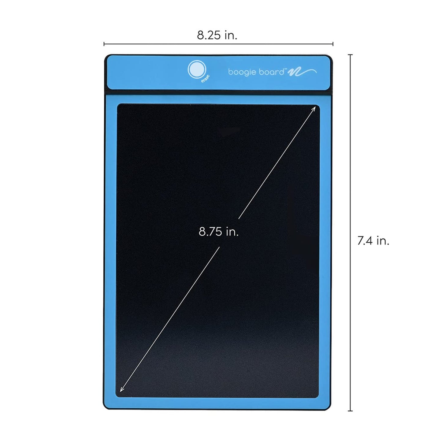 Boogie Board Basics Reusable Writing Pad - Digital Drawing Tablet, LCD Writing Pad with Instant Erase and Stylus Pen - Perfect for Writing, Drawing, and Note-Taking