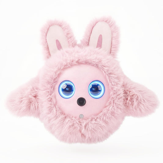 CVCBSER Smart Ai Companion Robot Cute Pet, Desk Robot Voice Chat gpt Emotional Interaction, Richness Expressiveness Ai Pet Robot for Adults Chat (Pink Face)