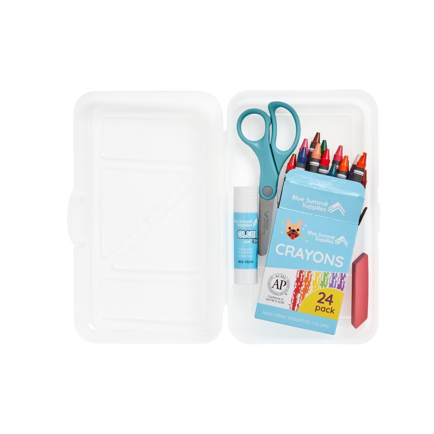Blue Summit Elementary School Supplies Kit, 2nd Grade School Supplies Set, for Elementary Supply, Bulk 44 Piece Box