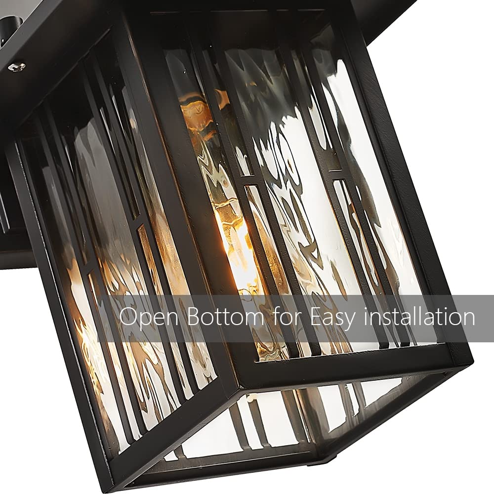 OUPAVOCS Outdoor Wall Lights, Waterproof Metal Sconce, Oil Rubbed Bronze, 1 Pack, Model FTL-OW-090