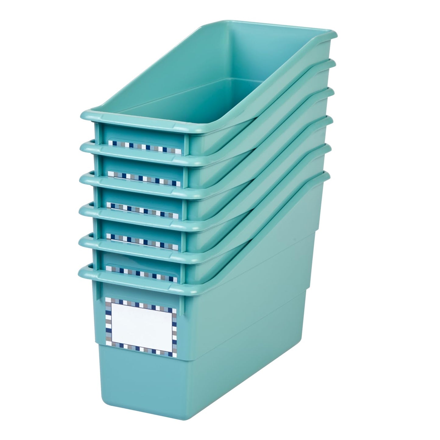 Really Good Stuff Durable Book and Binder Holder - 6 Pack, 5.25" x 12.5" x 7.5", Classroom Organization & Decor