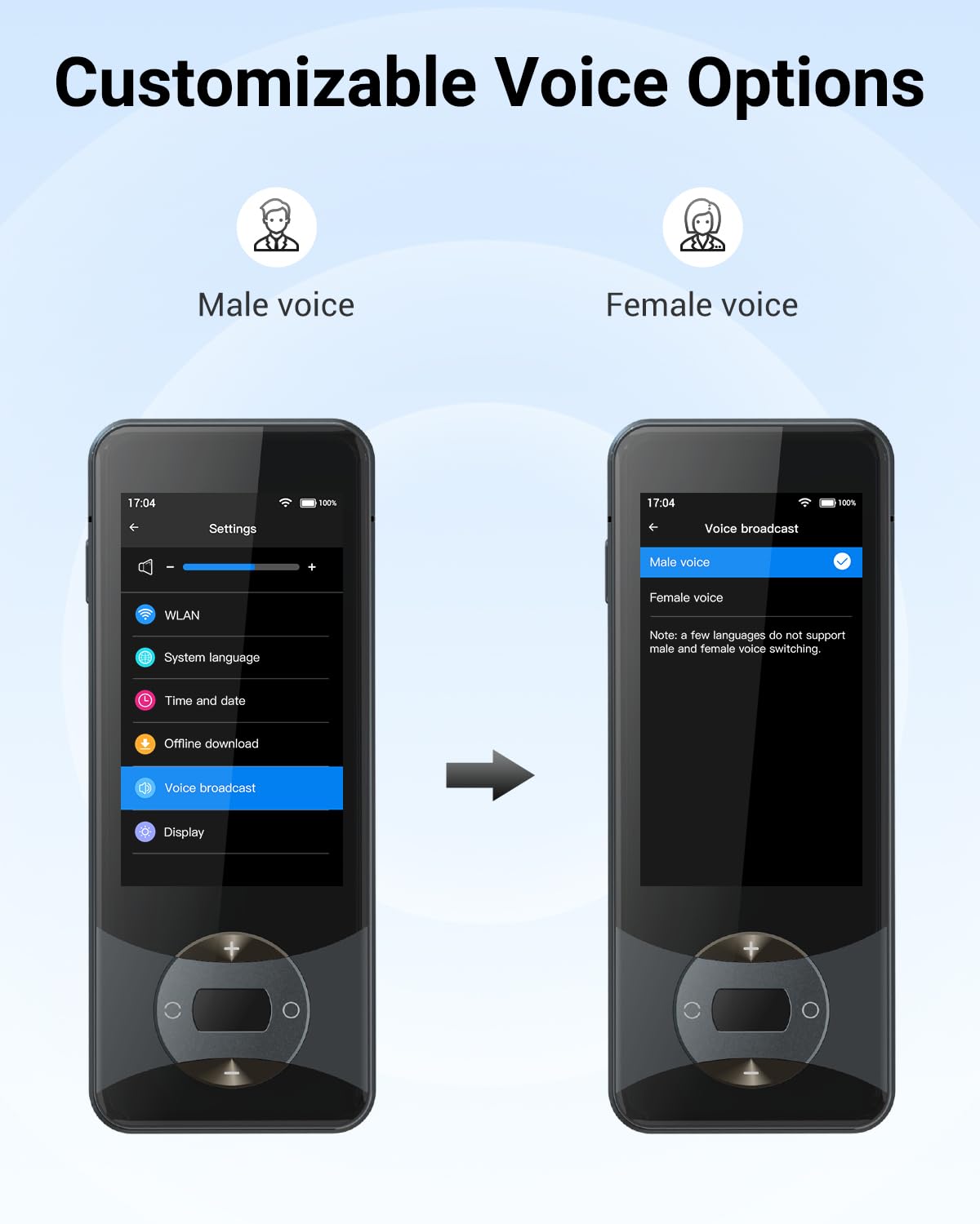 XUPURTLK Language Translator Device, Voice Translator Device Two Way, 144 Languages Real-Time Translator Device No WiFi Needed, Offline & Recording & Photo Translation for Travel, Business, Learning