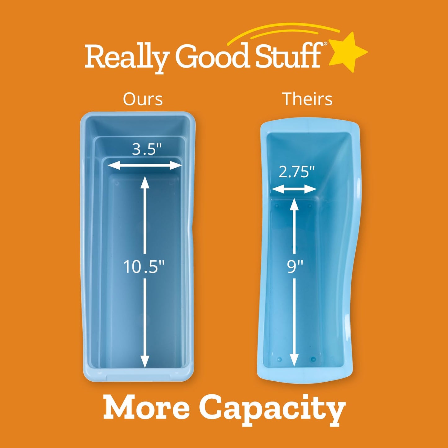 Really Good Stuff Durable Book and Binder Holder - 6 Pack, 5.25" x 12.5" x 7.5", Classroom Organization & Decor