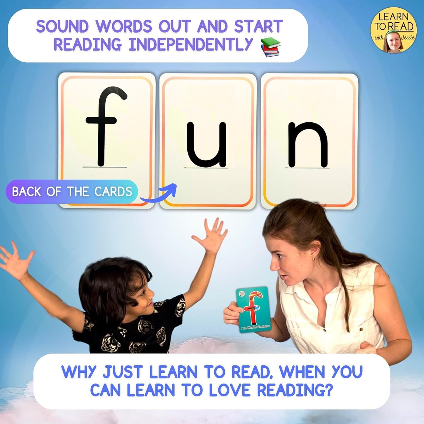 Phonics Flash Cards with Video Lessons for Ages 2-6 Years - Fantastic Alphabet Flash Cards Kindergarten - Engaging ABC Cards for Preschool, Kindergarten and Kids Educational Letter Cards for Toddlers