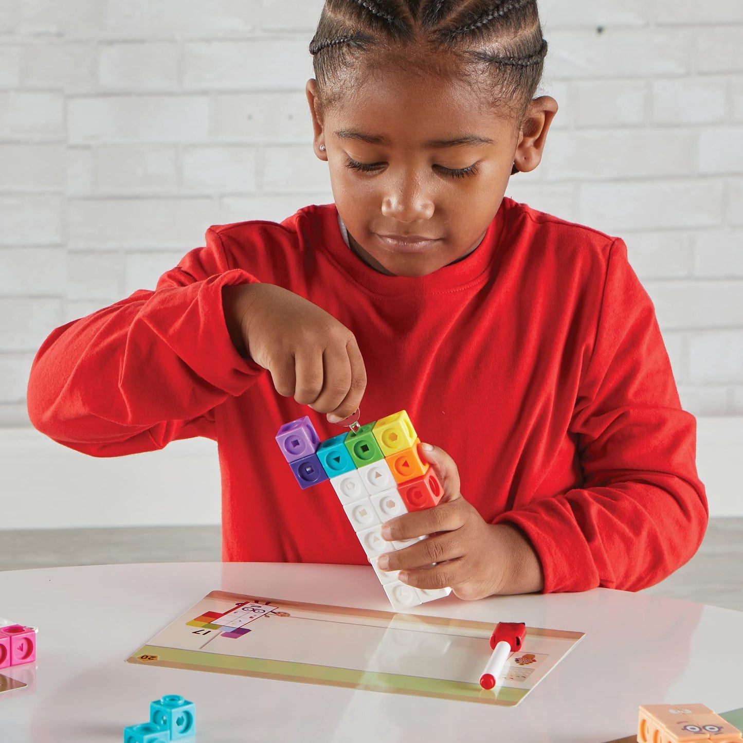 hand2mind MathLink Cubes Numberblocks 11-20 Activity Set, 30 Preschool Learning Activities, Counting Blocks, Linking Cubes, Educational Toys for Kids, Number Games, Math Manipulatives Kindergarten