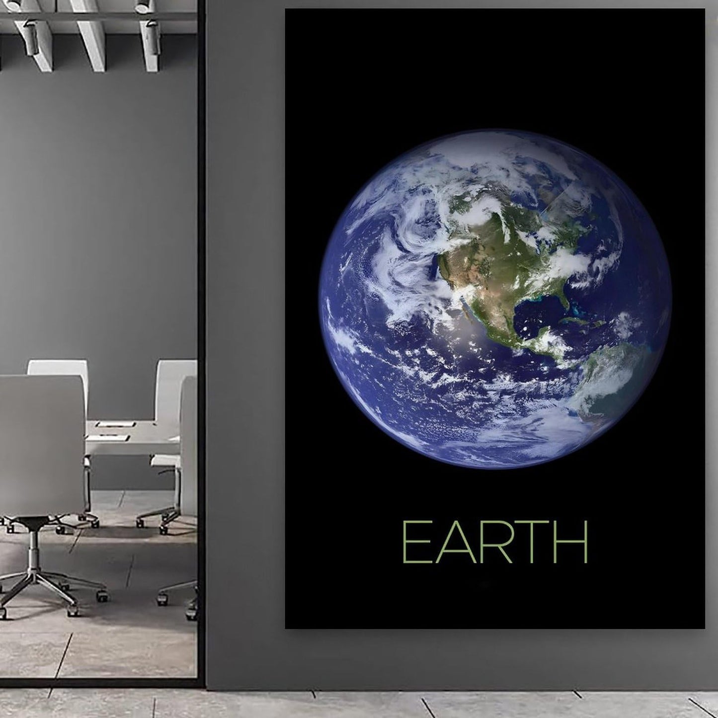 XIAOLOUTINYU Solar System Canvas Wall Art - Mars Planet Space Poster for Kids Room Bedroom Classroom, STEM Educational Astronomy Decor, Science Gift for Boys Girls Teens, 16x24 Inch Unframed